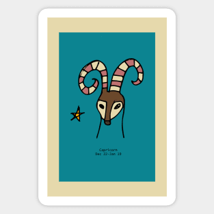 Capricorn - Zodiac Sign Sticker